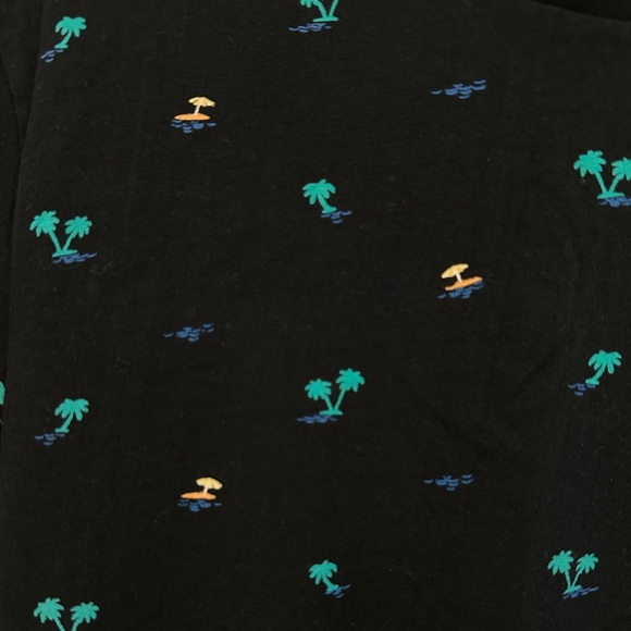 Denim & Flower Ricky Singh Paradise Found Men’s L Palm Tree Print T Shirt - Picture 3 of 3